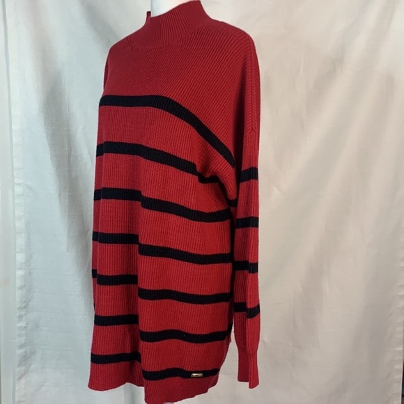 Calvin Klein Red Mock Turtleneck Sweater- NWT - Picture 6 of 14